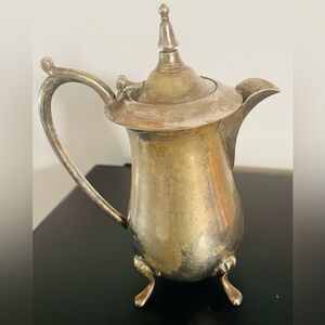 Antique Vintage EPNS Creamer Pitcher Paw Footed Lovely Art Nouveau